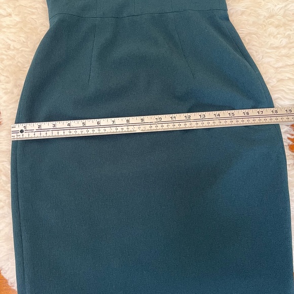 Dress the Population Lyla Sheath Cocktail Holiday Party Dress Pine Green Small - Picture 13 of 15